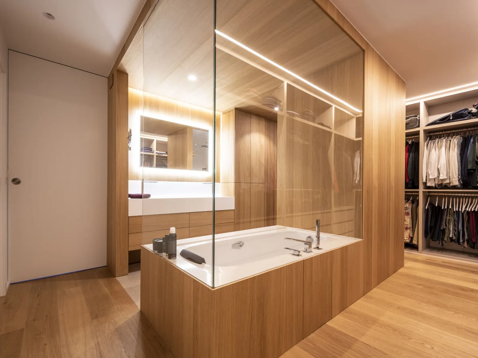 Ambiance de salle de bain contemporaine