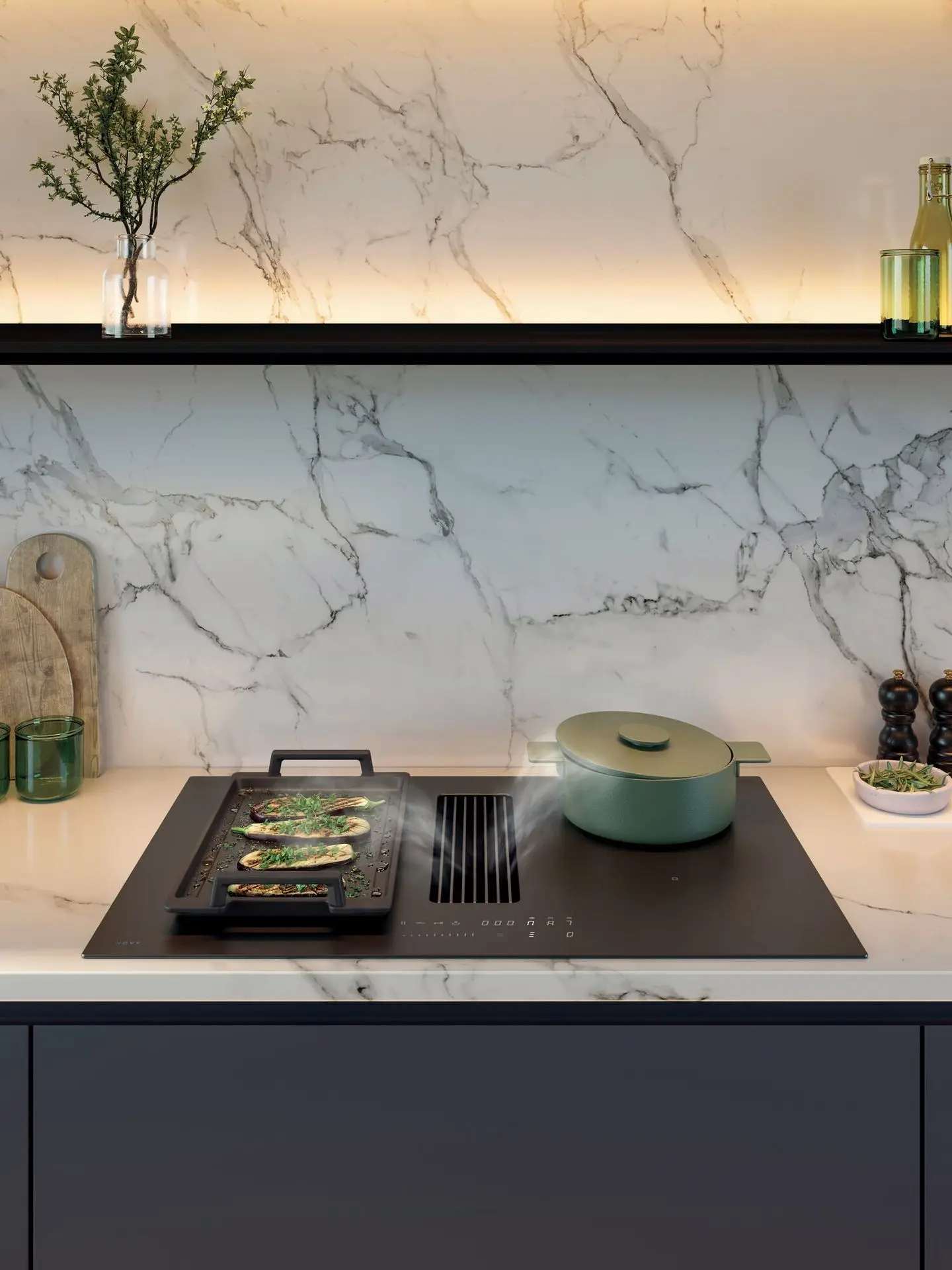 Kitchenette intégrée dans des bureaux